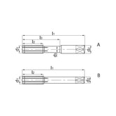 Solid carbide drills Thread former Non-ferrous metals 4222A-M3(M3~16)*0.5(0.5~2.0)-6H - Makotools Industrial Supply Tools for Metal Cutting